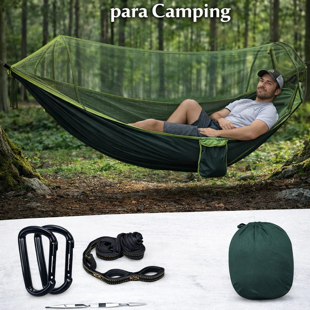 Hamaca Con Mosquitero Para Camping