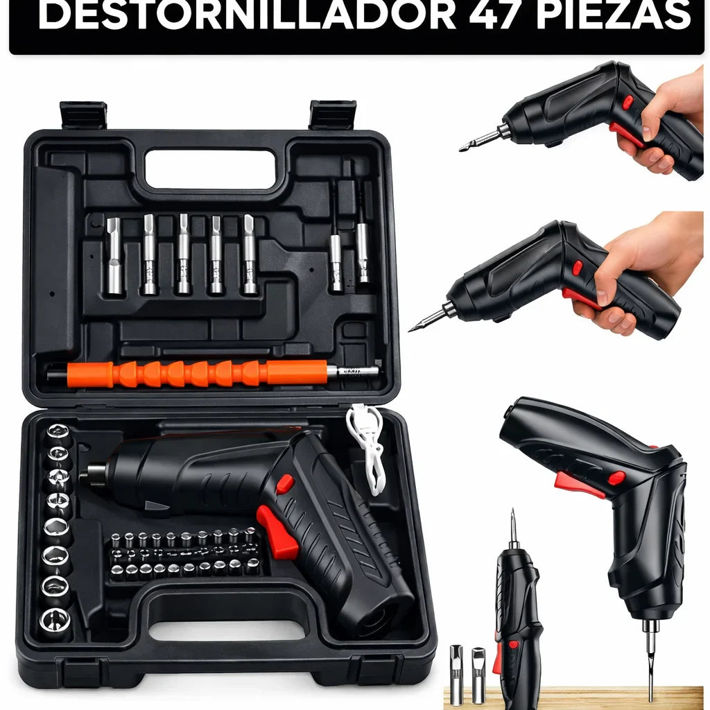 Destornillador Inalámbrico 47 Pzs