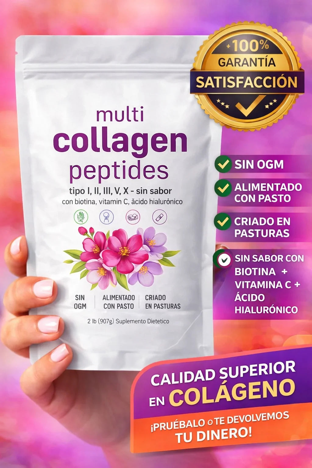 MUlticolageno con peptidos 1Lb